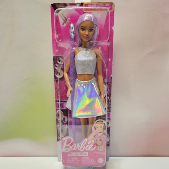 Barbie Pop Star Fashion Doll  Pink Hair  NWT - Picture 1 of 6